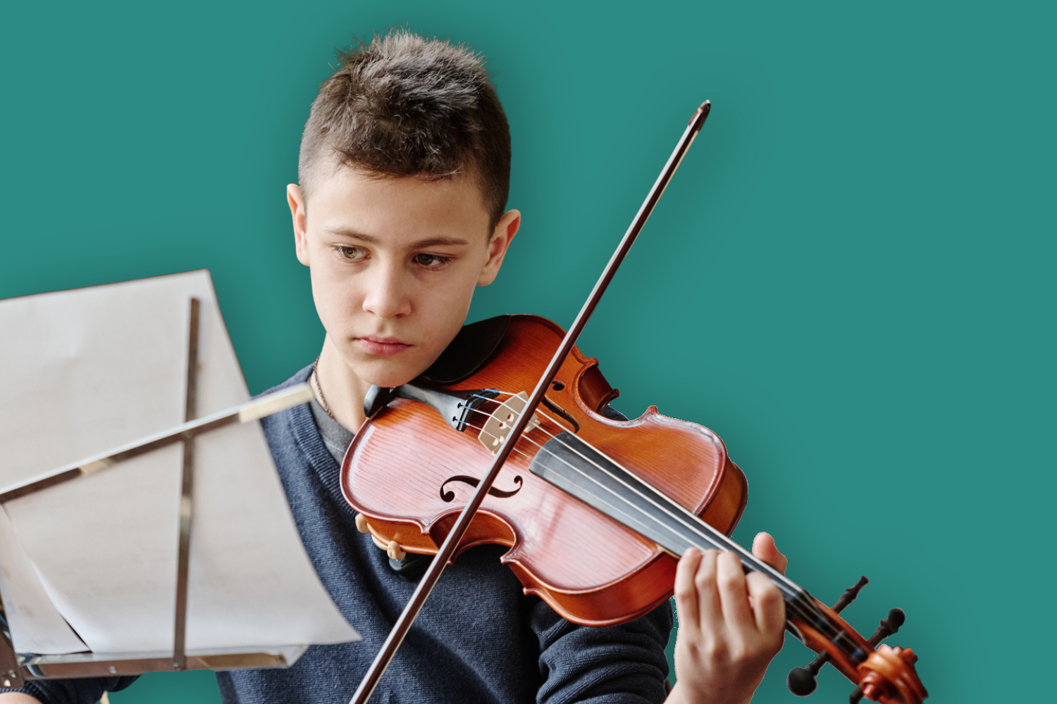 Violin rehearsal